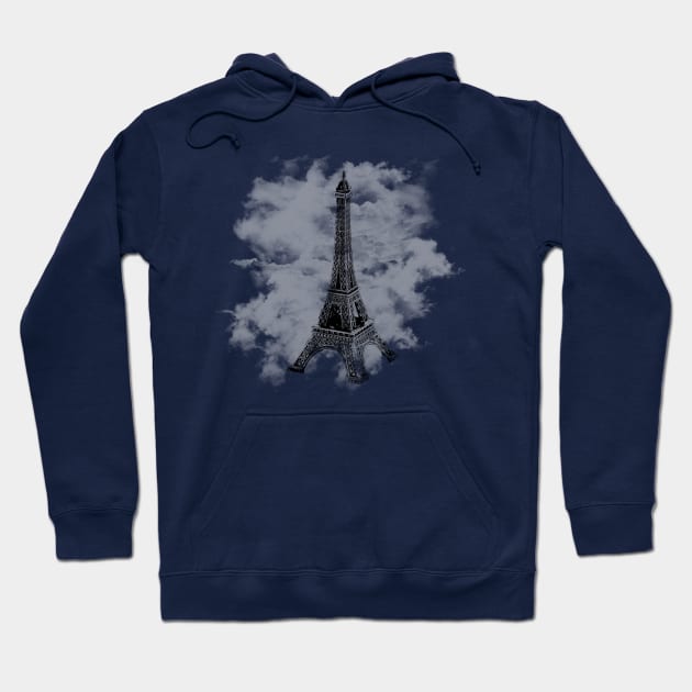 Cloudy Eiffel Tower Hoodie by dankdesigns